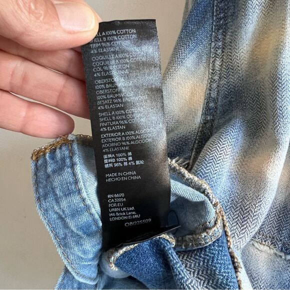 Free People We The Free Leon Plaid Flannel Denim Pullover - Picture 4 of 15